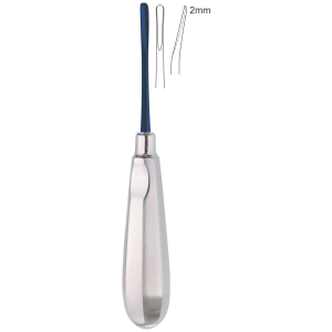 Luxator gebogen 2 mm