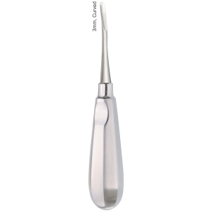 Luxationsinstrument 3 mm, gebogen