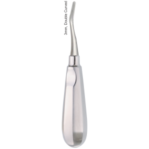 Luxationsinstrument 3 mm, doppelt gebogen
