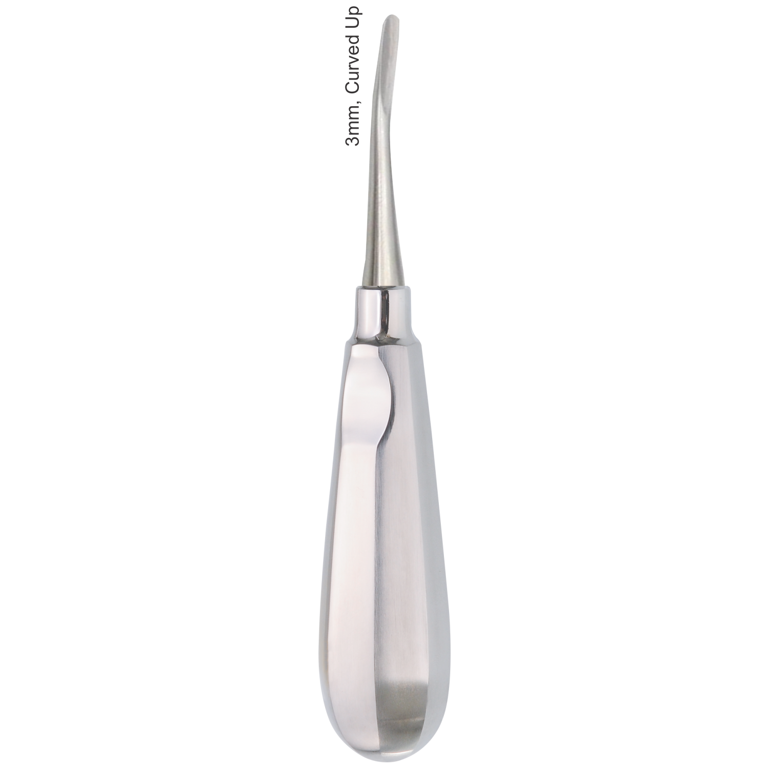 Luxationsinstrument 3 mm, nach oben gebogen