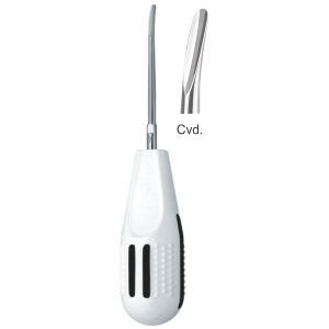 Luxator 3C gebogen, 2 mm, Kunststoffgriff