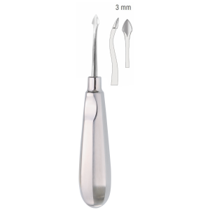 Bein Wurzelheber Bajonett 3 mm