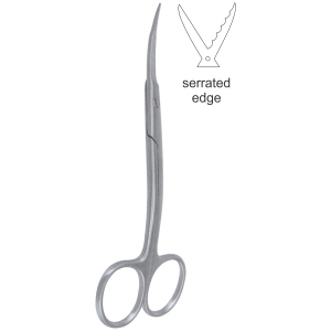 Goldman-Fox Schere Standard, doppelt gebogen, 13 cm