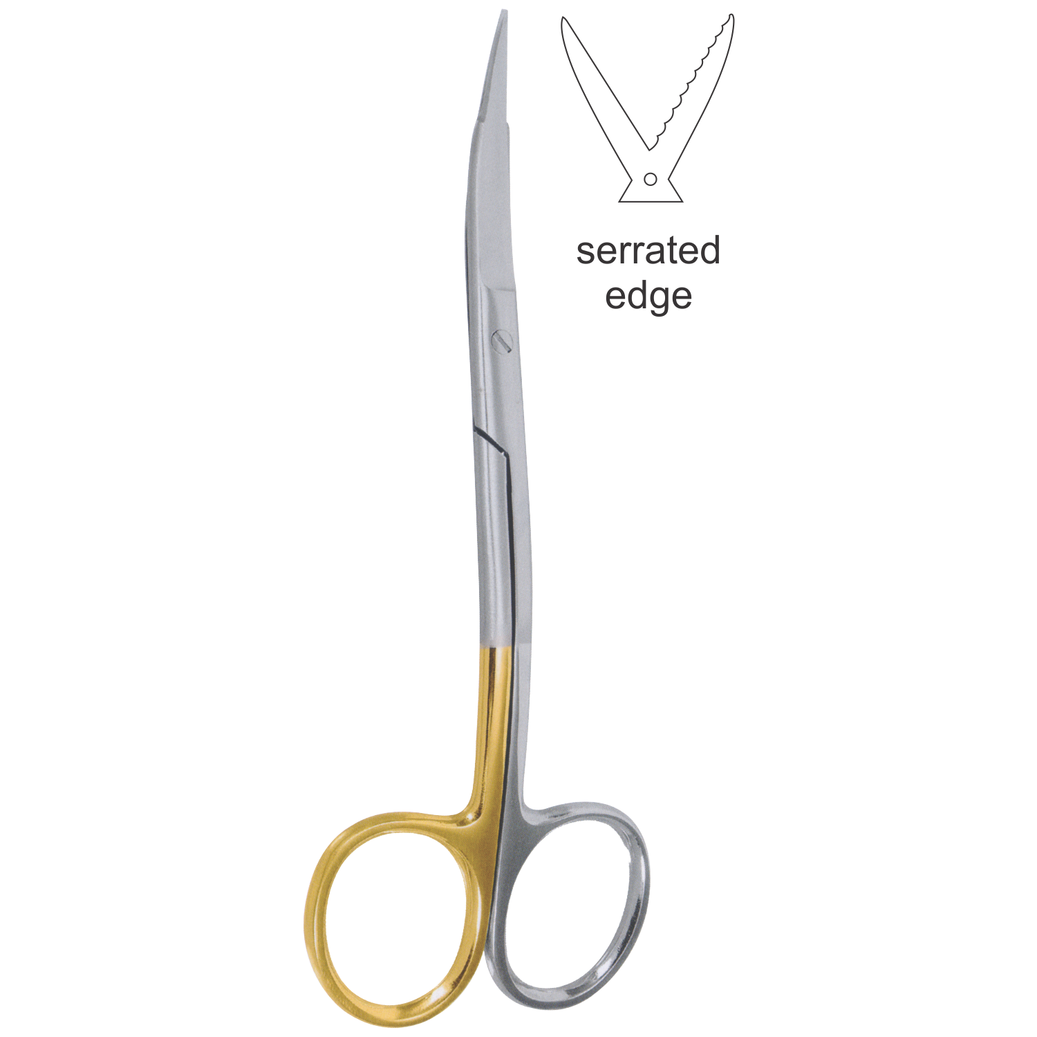Goldman-Fox Schere Super Cut, doppelt gebogen, 13 cm