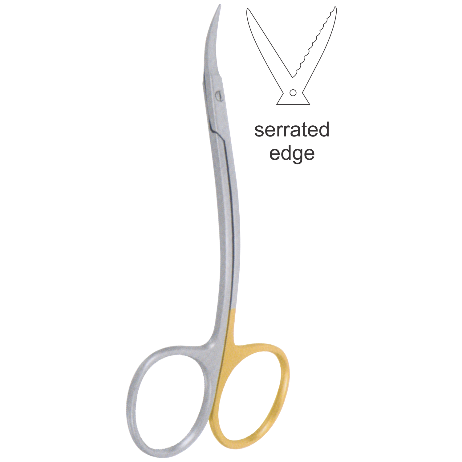 La Grange Schere, Super Cut doppelt gebogen, 11,5 cm