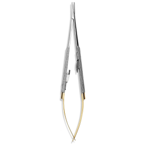 Castroviejo Nadelhalter Hartmetall, gerade, 14 cm