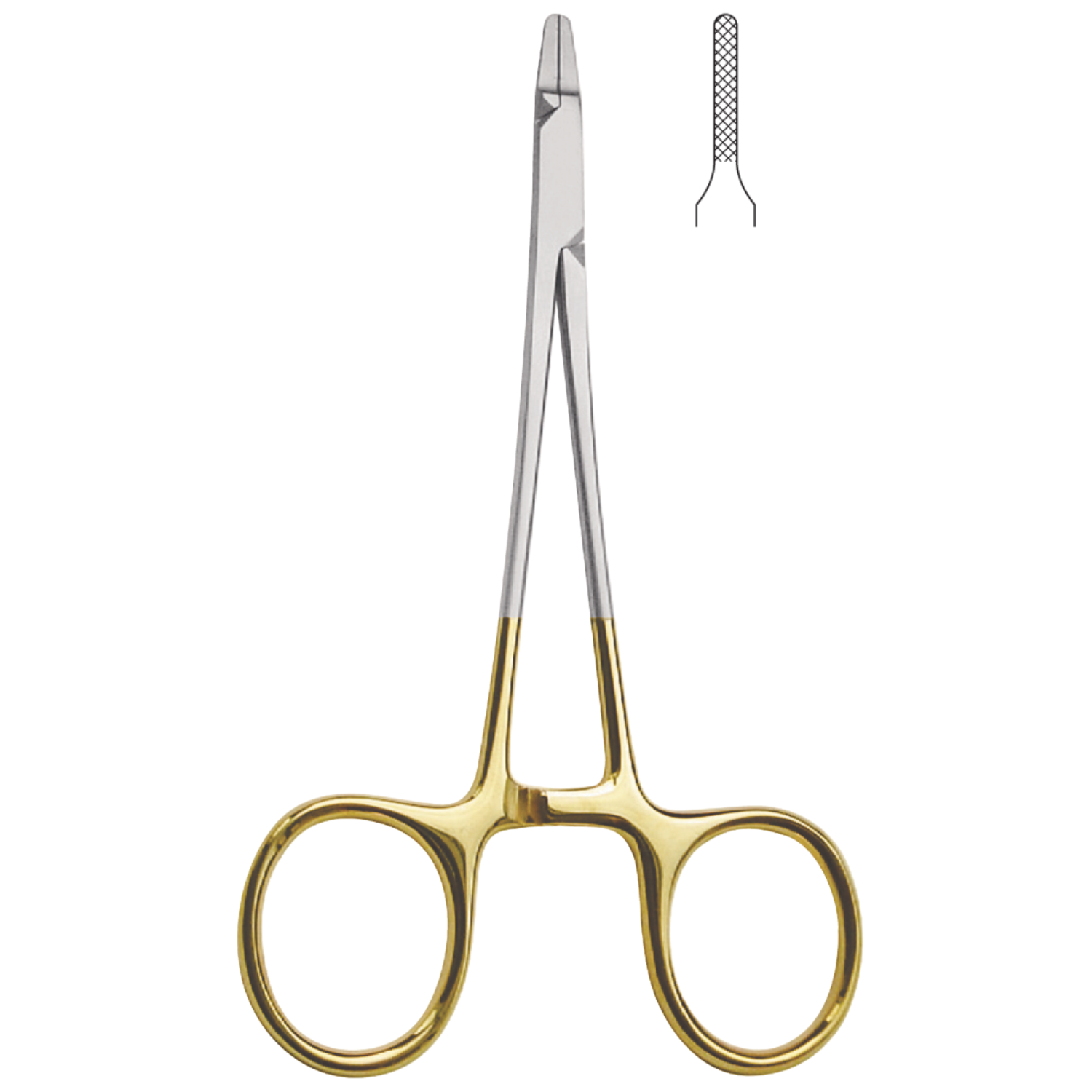 Crile-Ryder Nadelhalter Hartmetall, 13 cm